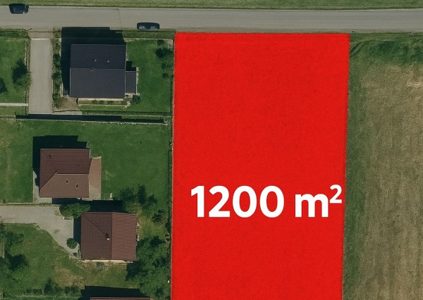 Stavebný pozemok 1 200 m² – Skalka nad Váhom, pri Trenčíne